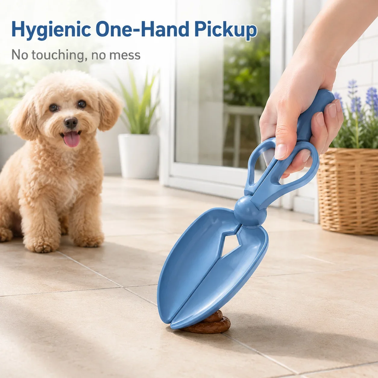 Poop Bag Dispenser - ที่ตักขี้สัตว์เลี้ยงแบบพกพา น้ำหนักเบา พร้อมที่จ่ายถุงเก็บขี้ในตัว ทำความสะอาดง่าย