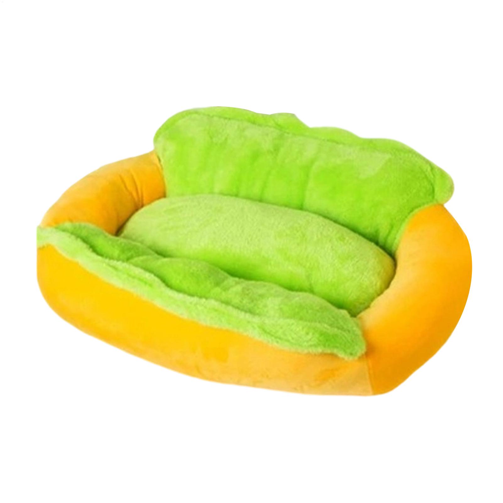 Calming Dog Bed - ที่นอนสุนัขรูปอาหาร นุ่มสบาย กันลื่น ถอดซักได้ ใยละเอียด ช่วยให้สงบ