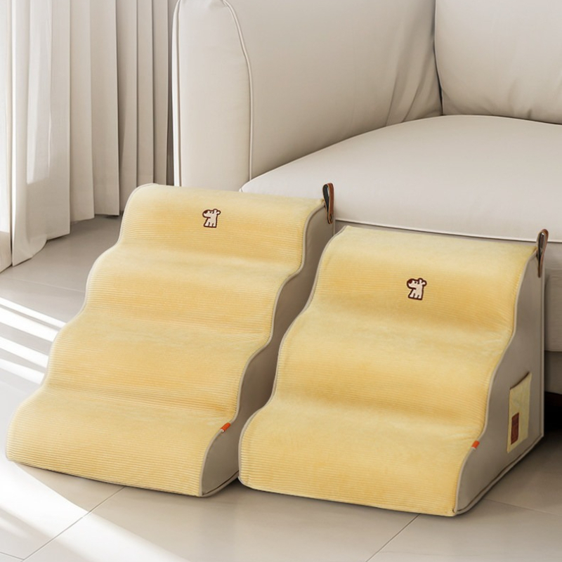 Calming Dog Bed - บันไดสำหรับสัตว์เลี้ยง สุนัข แมว พร้อมผ้าคลุมถอดซักได้ สำหรับสัตว์เลี้ยงตัวเล็ก หรือสัตว์เลี้ยงสูงวัย