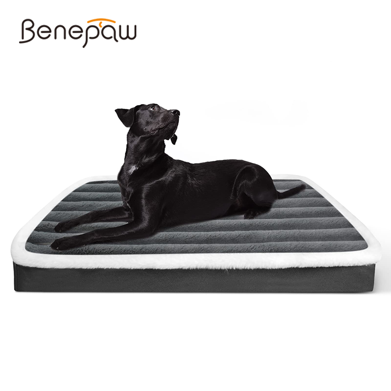 Calming Dog Bed - Benepaw Soft Orthopedic เตียงสุนัขล้างทําความสะอาดได้ Nonslip ไข่โฟม