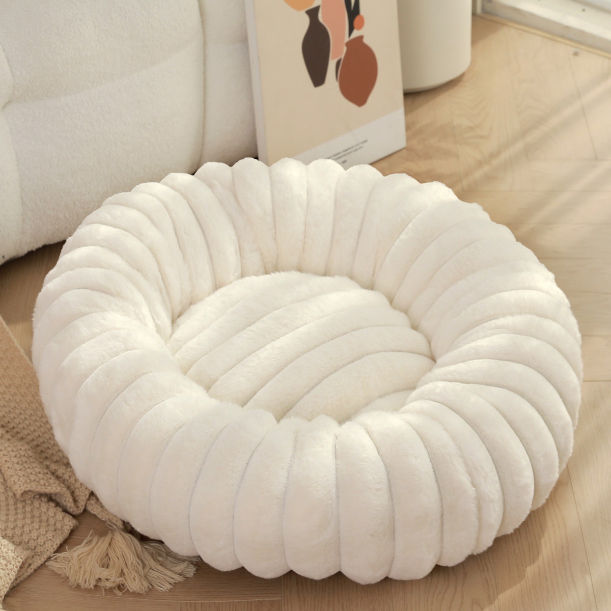 40-80 ซม.Fluffy สัตว์เลี้ยงสุน - Calming Dog Bed บทวิจารณ์และราคา
