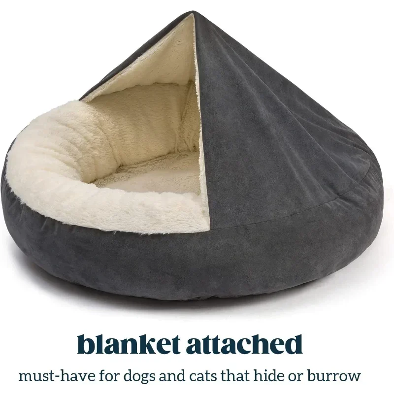 คอกสุนัขกึ่งปิดที่นอนสัตว์เลี้ - Calming Dog Bed บทวิจารณ์และราคา