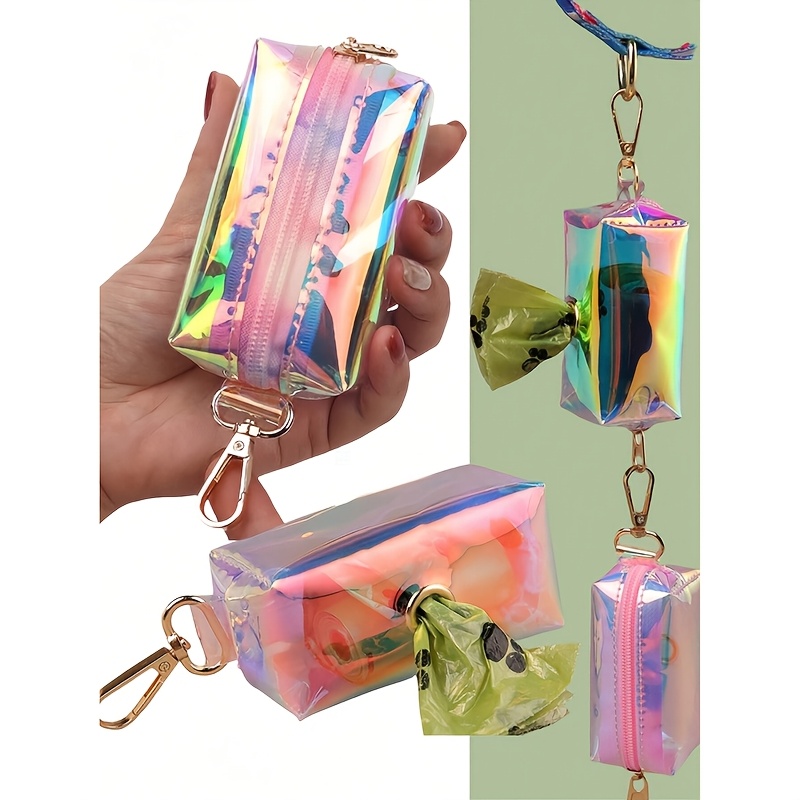 1 PC Holographic สะท้อนแสงสุนั - Poop Bag Dispenser บทวิจารณ์และราคา